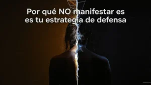 Mujer frente a espejo roto estrategia defensa Por qué NO manifestar es tu estrategia de defensa
